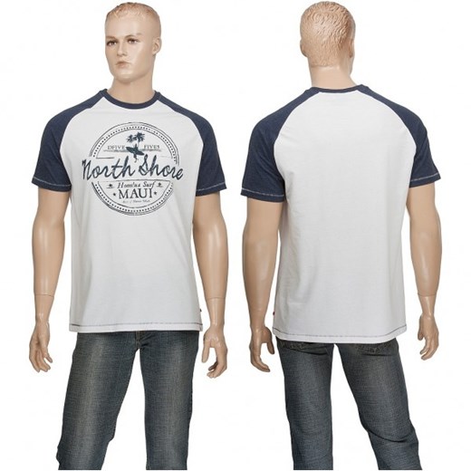 T-Shirt D555 JAYSON North Shore - biała  D555 XXL mensklep