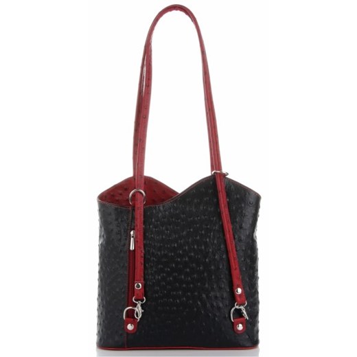 Shopper bag Genuine Leather duża ze skóry elegancka na ramię bez dodatków 