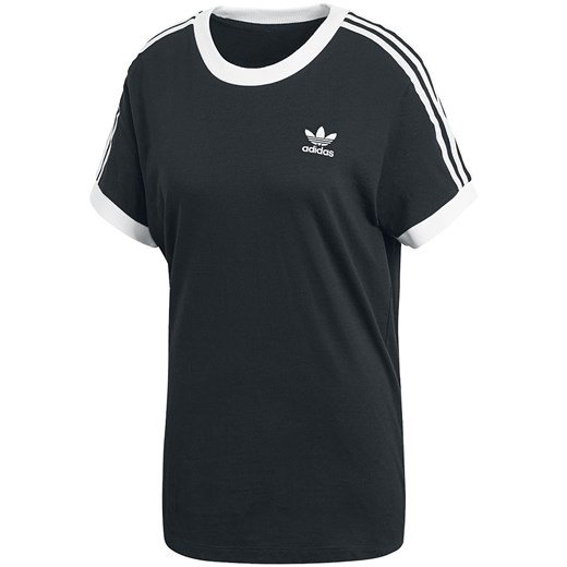 Adidas - 3 Stripes Tee - T-Shirt - czarny/biały