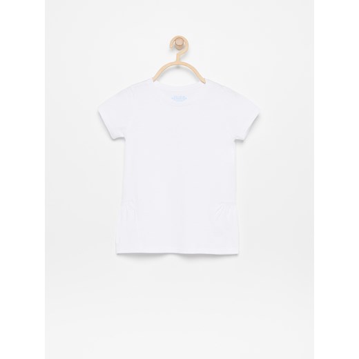 Reserved - T-shirt z marszczeniami - Biały  Reserved 110 