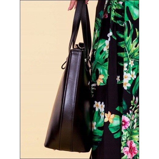 Shopper bag Rovicky elegancka bez dodatków duża na ramię matowa 