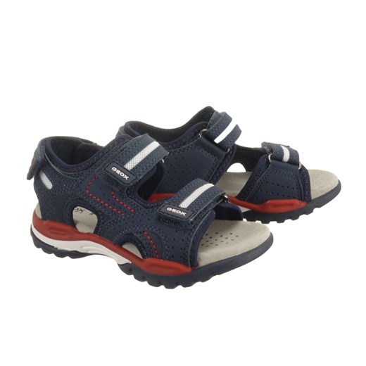 GEOX J920RD J BOREALIS BOY 000CE C0735 navy/red, sandały dziecięce, rozmiary:26-27  Geox 26 e-kobi.pl