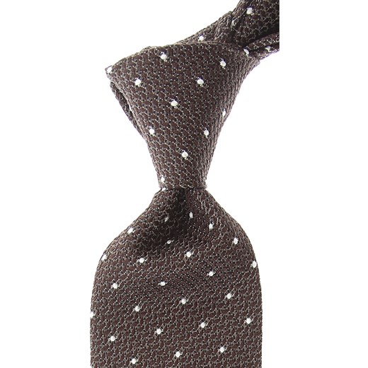 Krawat brązowy Tom Ford w abstrakcyjnym wzorze 