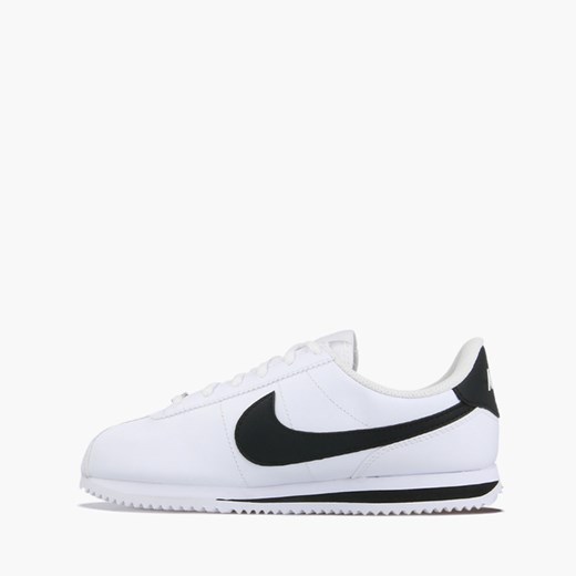 Buty sportowe damskie Nike cortez na płaskiej podeszwie sznurowane gładkie 