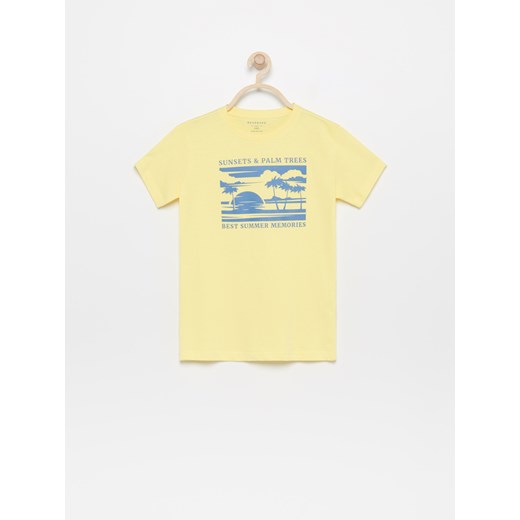 Reserved - T-shirt z nadrukiem - Żółty  Reserved 134 