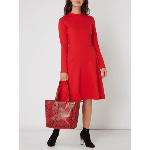 Shopper bag Calvin Klein na ramię z nadrukiem bez dodatków duża elegancka 