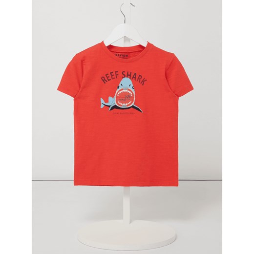 T-shirt chłopięce Review For Kids bawełniany z krótkim rękawem 