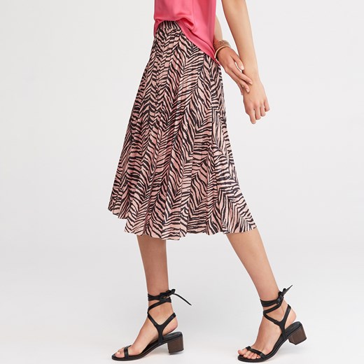 Spódnica Reserved elegancka w abstrakcyjne wzory midi 