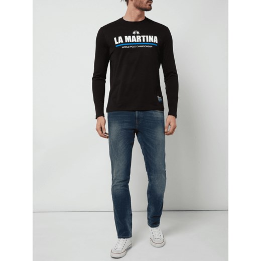 T-shirt męski La Martina z długim rękawem z bawełny 