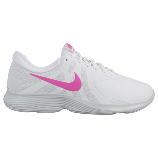 Buty sportowe damskie Nike dla biegaczy revolution płaskie sznurowane bez wzorów 