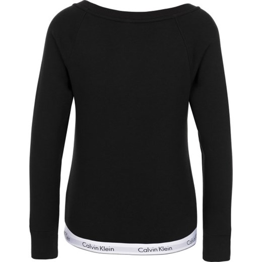Czarna bluza damska Calvin Klein Underwear krótka jesienna 