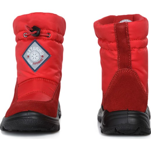 Buty zimowe dziecięce Naturino na zimę bez wzorów wiązane 