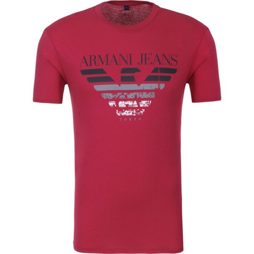 T-shirt męski Armani Jeans z krótkim rękawem na wiosnę 