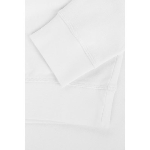 Dsquared2 bluza damska biała bawełniana krótka z napisami 