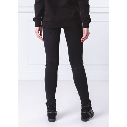 Czarne spodnie damskie Versace Jeans 
