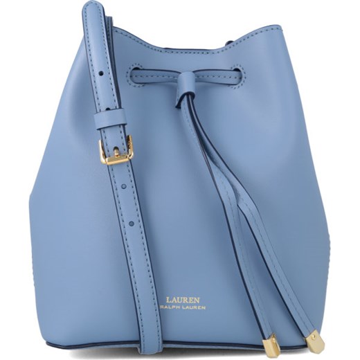 Lauren Ralph torebka matowa bez dodatków niebieska średniej wielkości casual na ramię 