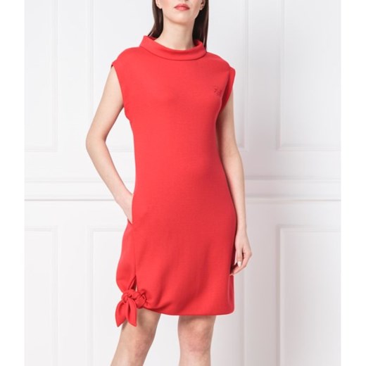 Sukienka Emporio Armani na spacer midi czerwona bez rękawów 