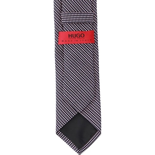 Niebieski krawat Hugo Boss w abstrakcyjne wzory 