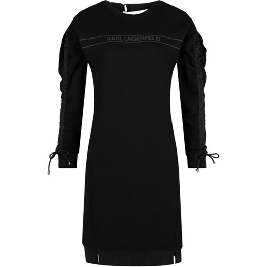 Sukienka czarna Karl Lagerfeld bez wzorów 