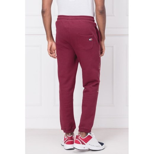 Tommy Jeans spodnie męskie czerwone 