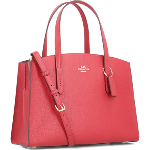 Shopper bag Coach matowa elegancka duża skórzana 