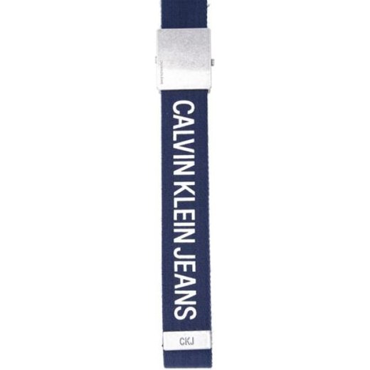 Niebieski pasek Calvin Klein gładki 