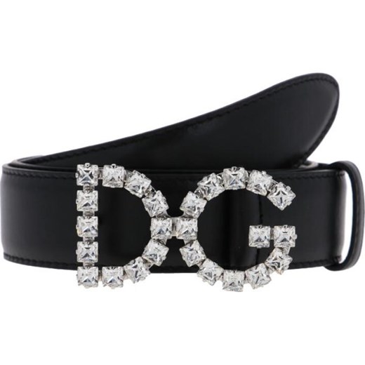 Pasek Dolce & Gabbana czarny casual bez wzorów 