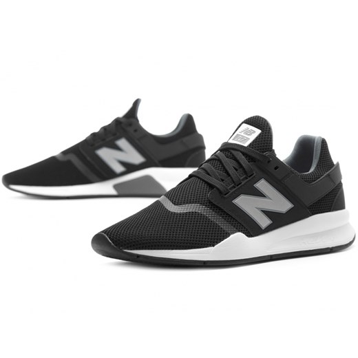 Buty sportowe męskie New Balance młodzieżowe granatowe sznurowane 