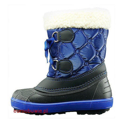 DEMAR Obuwie Dziecięce Śniegowce DM-1500-A euroobuwie niebieski czapki futrzane