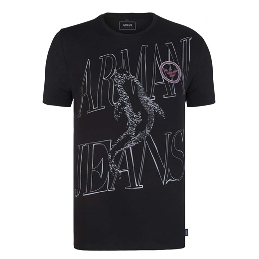 T-shirt męski Armani z krótkimi rękawami w nadruki 