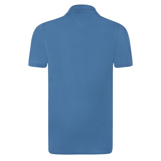 T-shirt męski Tommy Hilfiger bez wzorów niebieski casual 