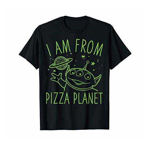 Disney Pixar Toy Story Neon Green Alien Pizza Planet T-Shirt  Disney sprawdź dostępne rozmiary Amazon