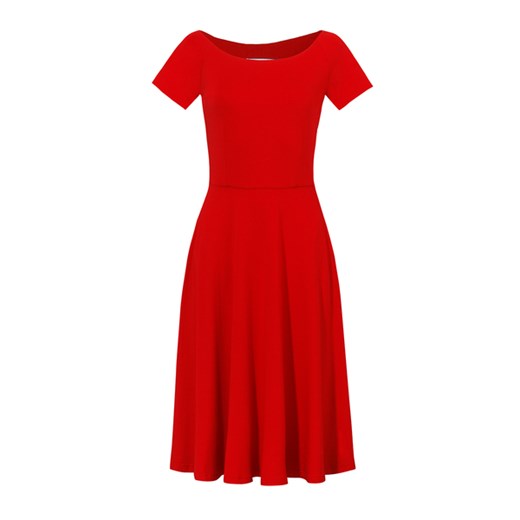 sukienka NAJPIĘKNIEJSZA czerwona - uszyta w Łodzi
