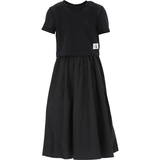 Czarna sukienka dziewczęca Calvin Klein 