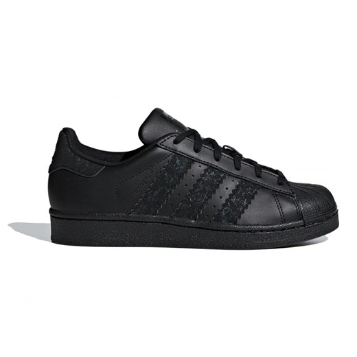 Trampki męskie czarne Adidas superstar sportowe skórzane wiązane 