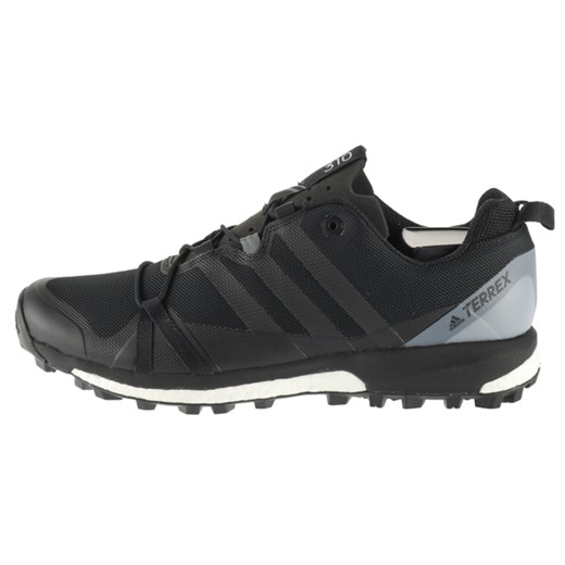 Buty zimowe męskie Adidas sportowe czarne sznurowane 