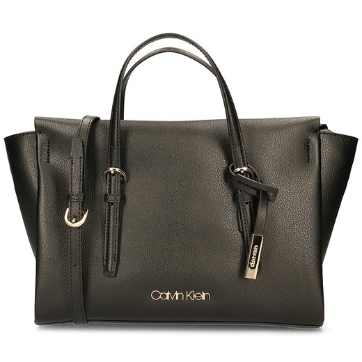 Shopper bag Calvin Klein bez dodatków do ręki duża ze skóry ekologicznej 