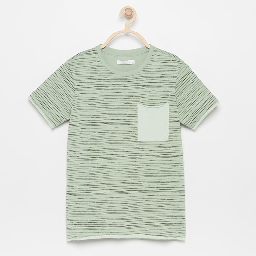 T-shirt chłopięce Reserved zielony z krótkim rękawem 