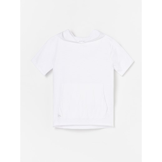 T-shirt chłopięce Reserved biały z krótkimi rękawami 