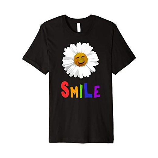 Smile Happy Flower Power Dziecko w kwiaty Party T-Shirt