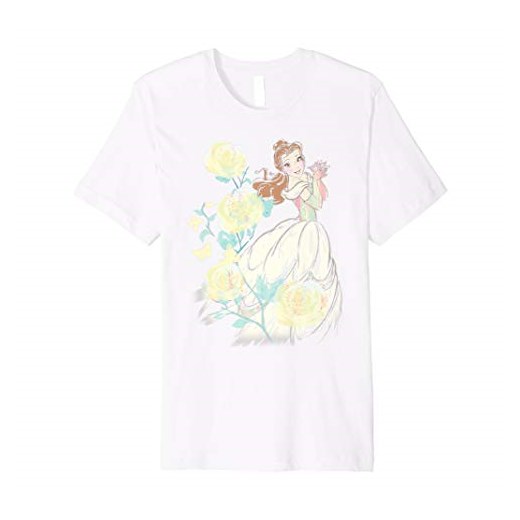 Disney Beauty & The Beast Belle Watercolor Rose T-Shirt