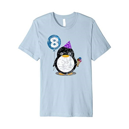 Pinguin Kid Dziecko urodzinowe 8 lat chłopiec dziewczynka infant t-shirt