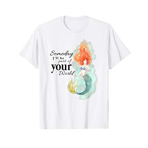 Disney Little Mermaid Ariel Your World Watercolor T-Shirt