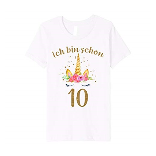 Dzieci jestem już 10 koszulka urodzinowa jednorożec 10 lat dziewczynka