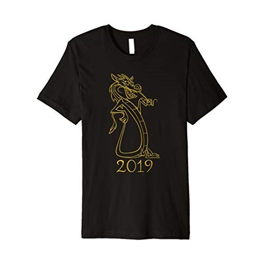 Disney Mulan Mushu Gold Dragon 2019 t-shirt