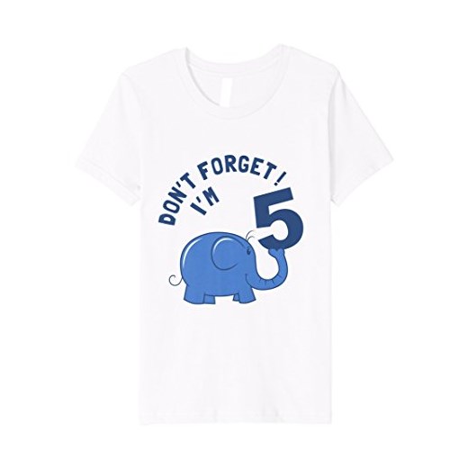 T-shirt chłopięce Boys Elephant Birthday Shirts z nadrukami z krótkim rękawem 