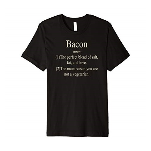 Funny Bacon T-shirt dla mężczyzn i kobiet Bacon Lovers