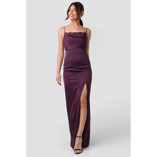 Trendyol Lace Detailed Evening Dress - Purple  Trendyol 34 NA-KD