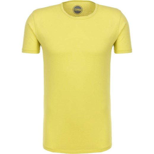 T-shirt męski żółty Colmar z krótkim rękawem bez wzorów 