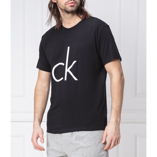 T-shirt męski Calvin Klein Underwear czarny z bawełny 